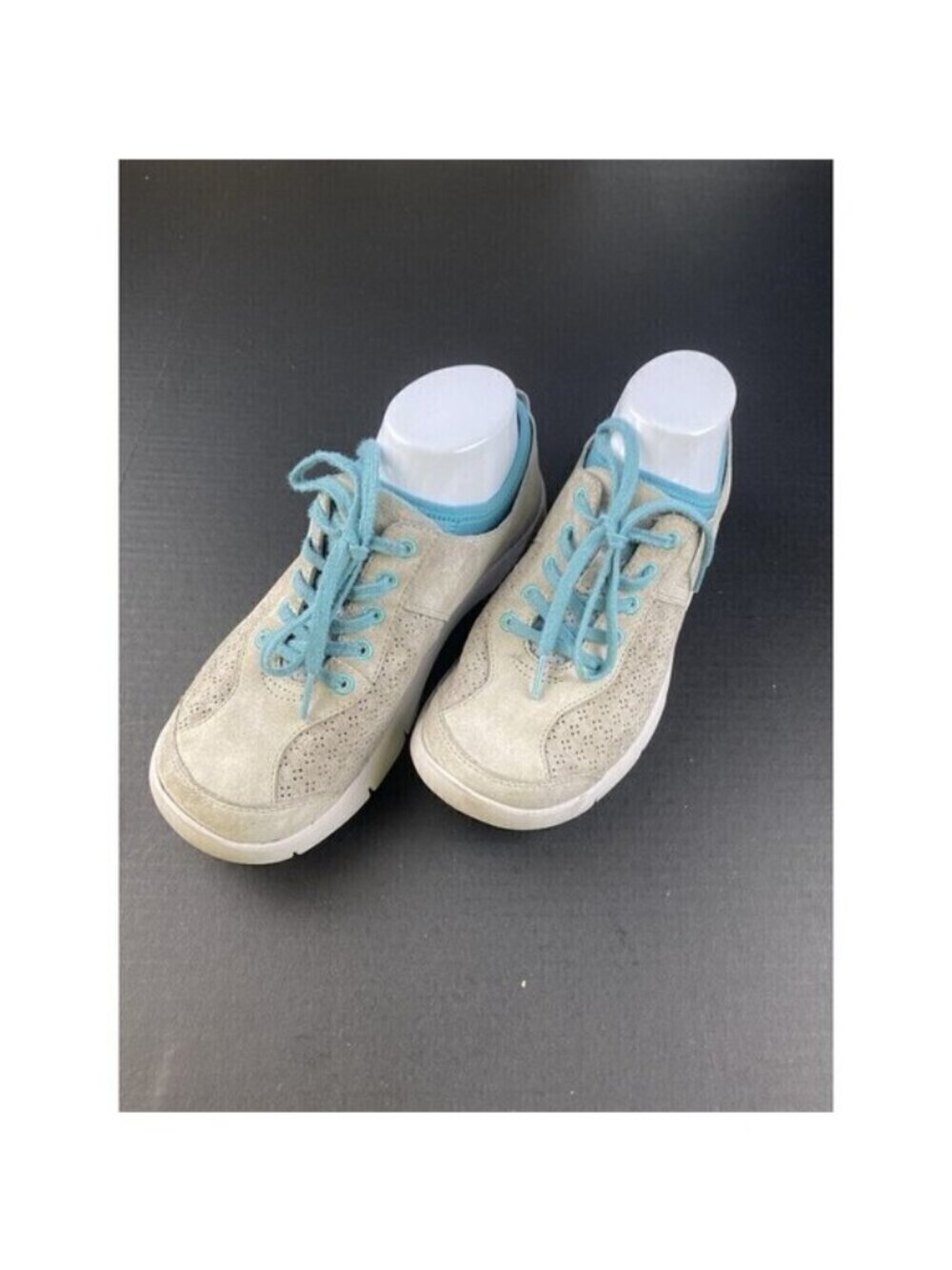 Dansko Elise Womens Size 38 EU (7.5-8 US) Shoes Grey Blue Suede Sneakers Comfort